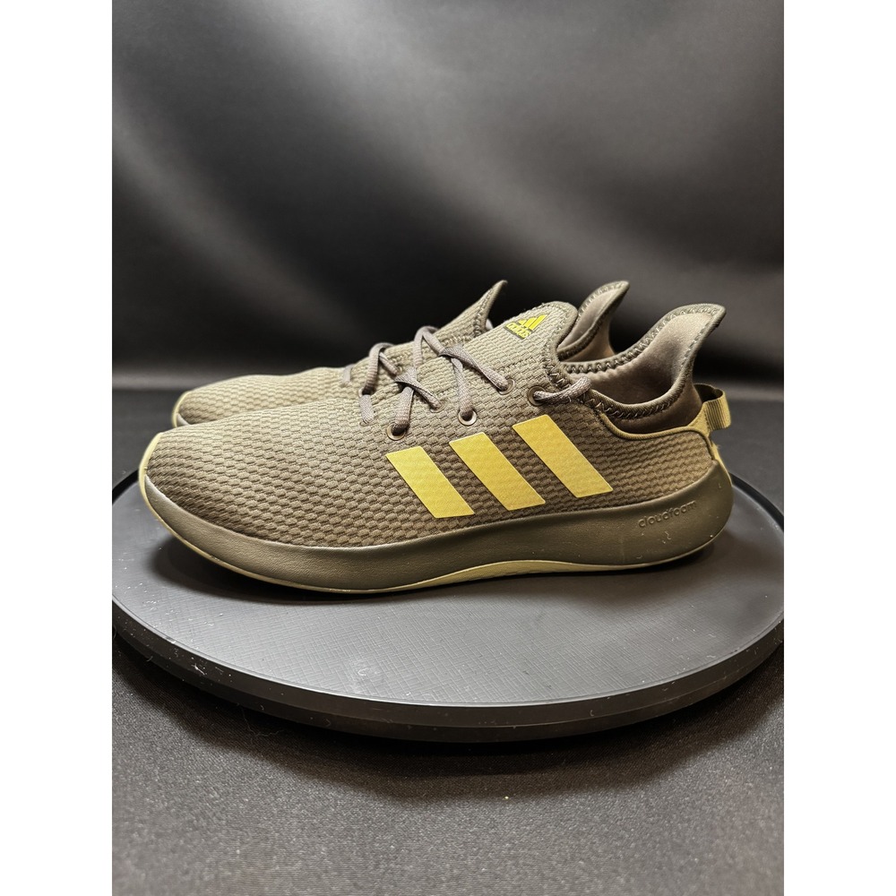 Adidas Womens Cloudfoam Pure SPW Shadow Olive Green Running Shoes IG7375 Size 11